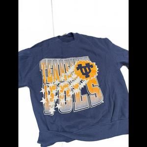 Vintage 90s Tennessee Volunteers Sweatshirt Mens Sz L Navy Blue